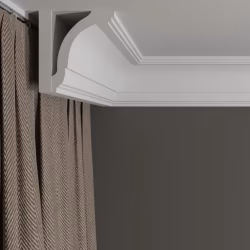 Потолочный плинтус под покраску Decor-Dizayn DD08 2000×77×100