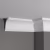 Потолочный плинтус под покраску Decor-Dizayn DD08 2000×77×100