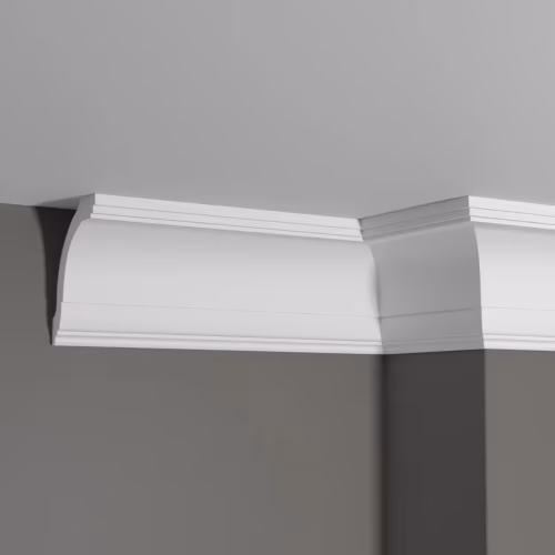 Потолочный плинтус под покраску Decor-Dizayn DD08 2000×77×100