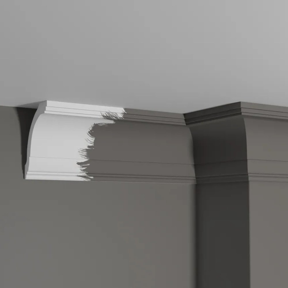 Потолочный плинтус под покраску Decor-Dizayn DD08 2000×77×100