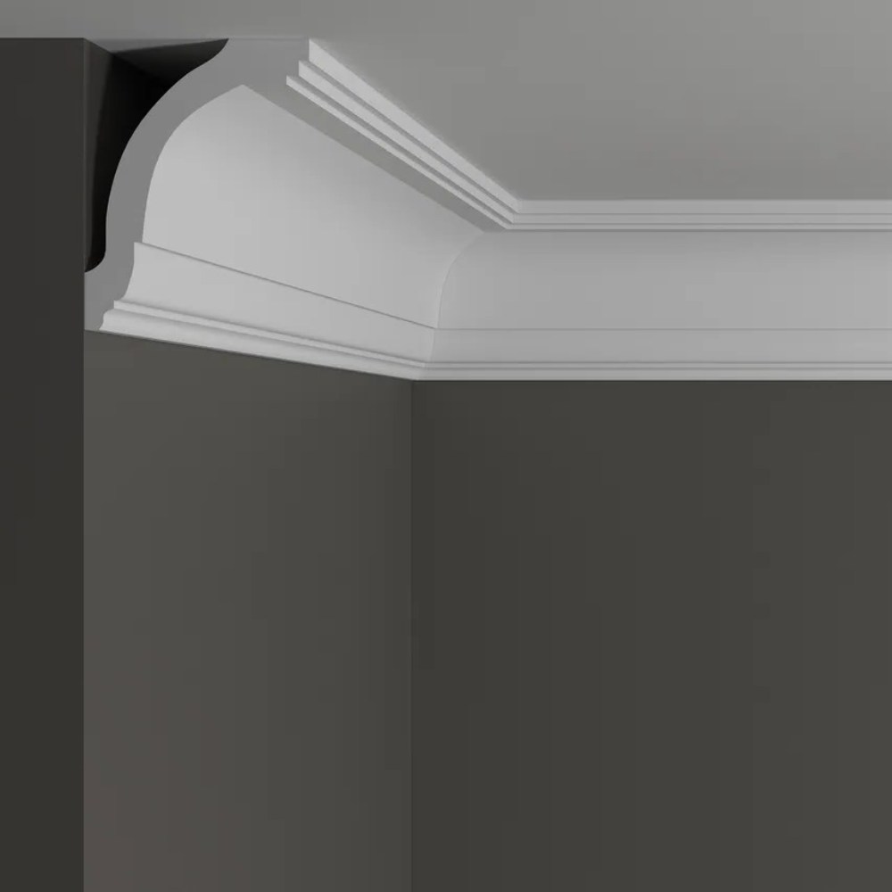 Потолочный плинтус под покраску Decor-Dizayn DD08 2000×77×100