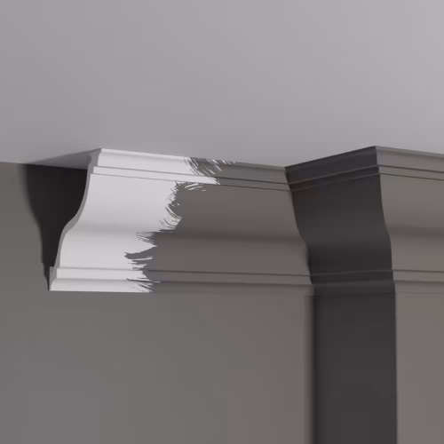Потолочный плинтус под покраску Decor-Dizayn DD504 2000×115×115