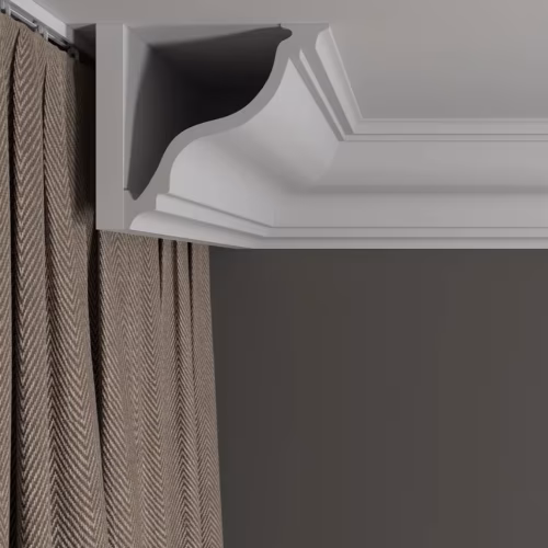 Потолочный плинтус под покраску Decor-Dizayn DD504 2000×115×115