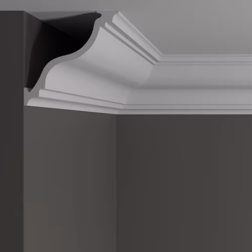 Потолочный плинтус под покраску Decor-Dizayn DD504 2000×115×115