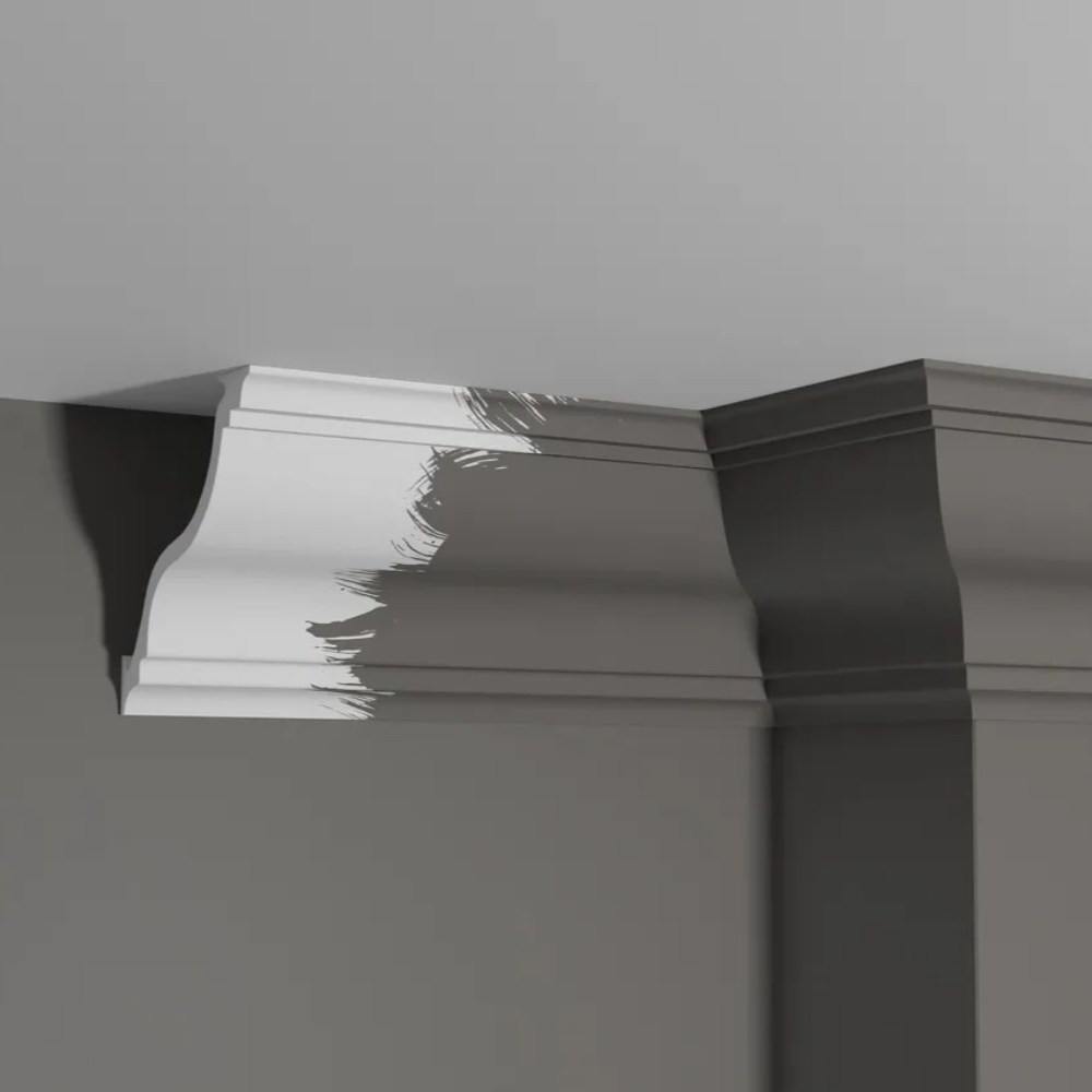 Потолочный плинтус под покраску Decor-Dizayn DD504 2000×115×115