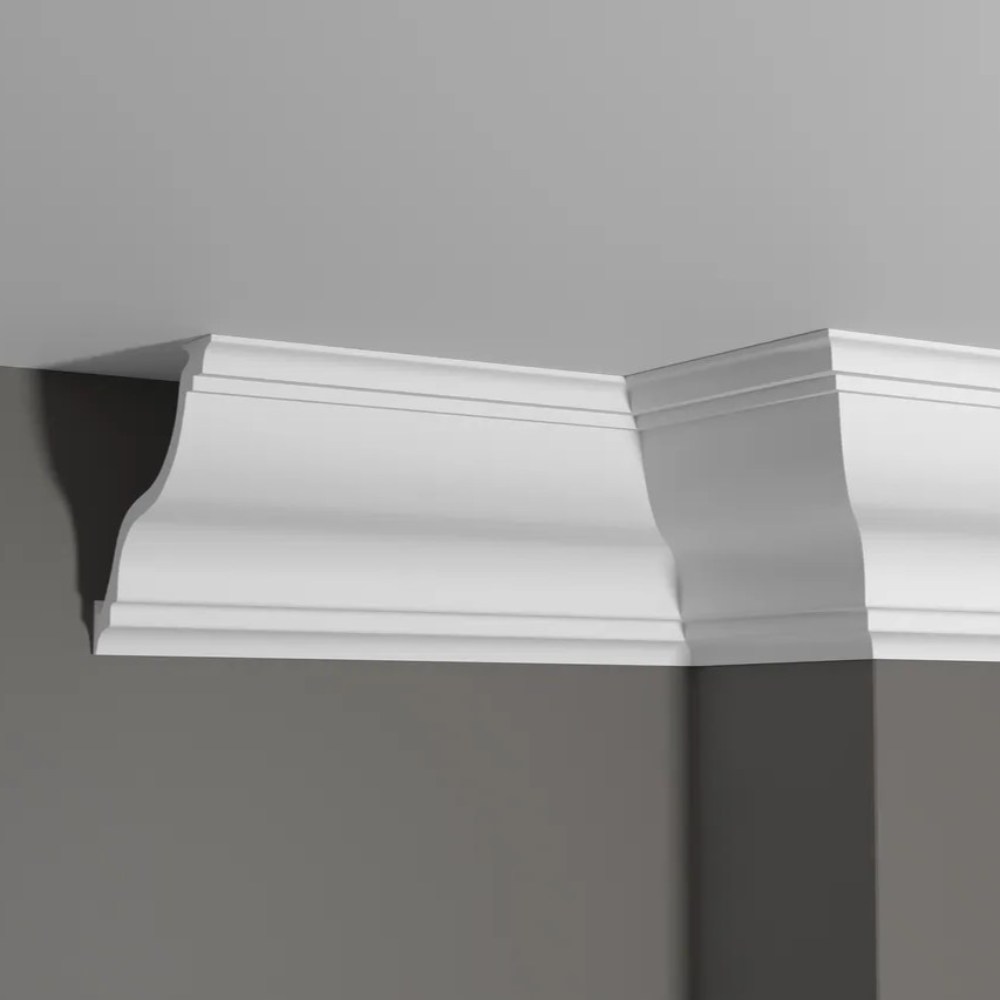 Потолочный плинтус под покраску Decor-Dizayn DD504 2000×115×115