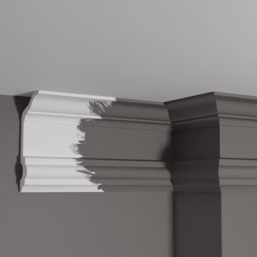 Потолочный плинтус под покраску Decor-Dizayn DD505 2000×70×150