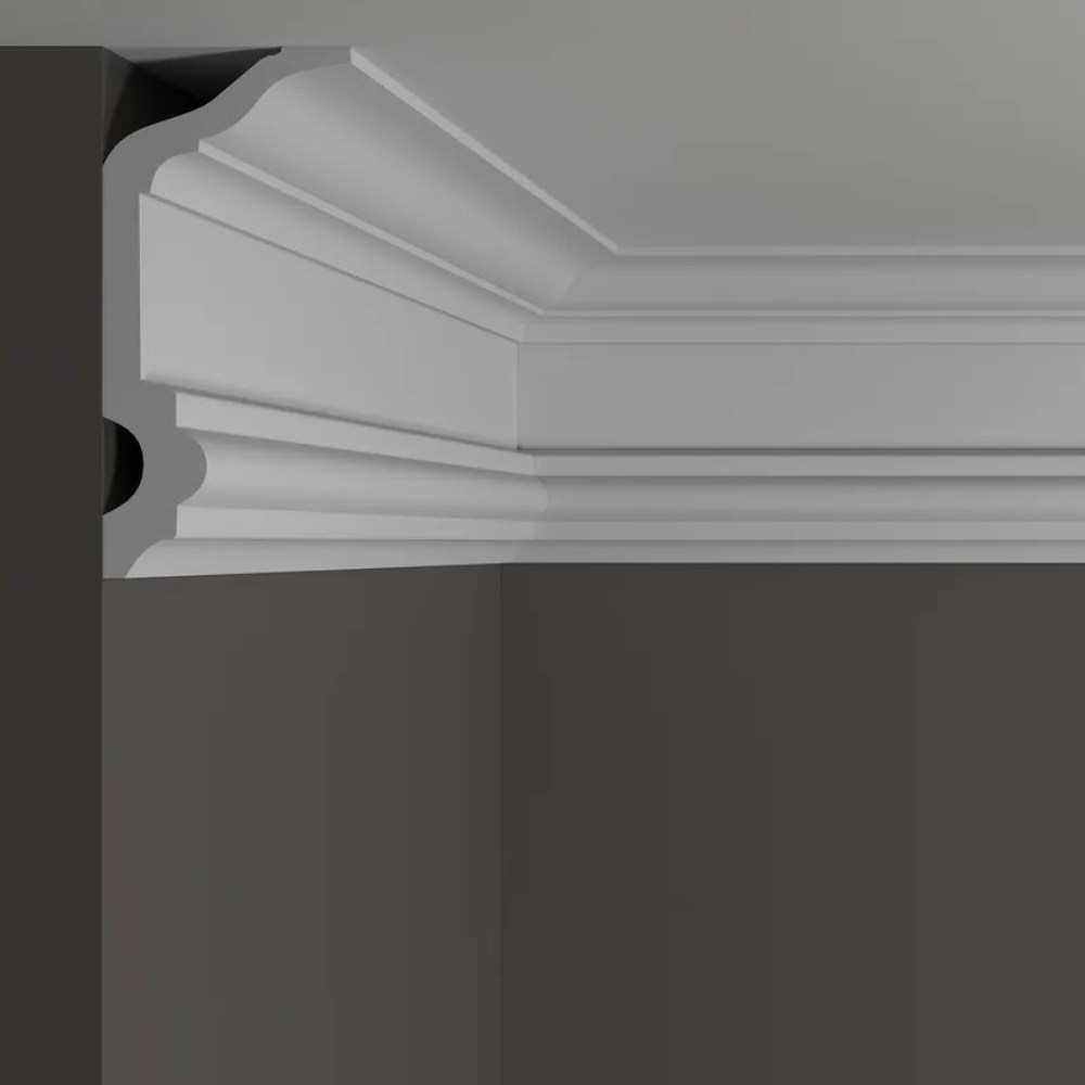 Потолочный плинтус под покраску Decor-Dizayn DD505 2000×70×150