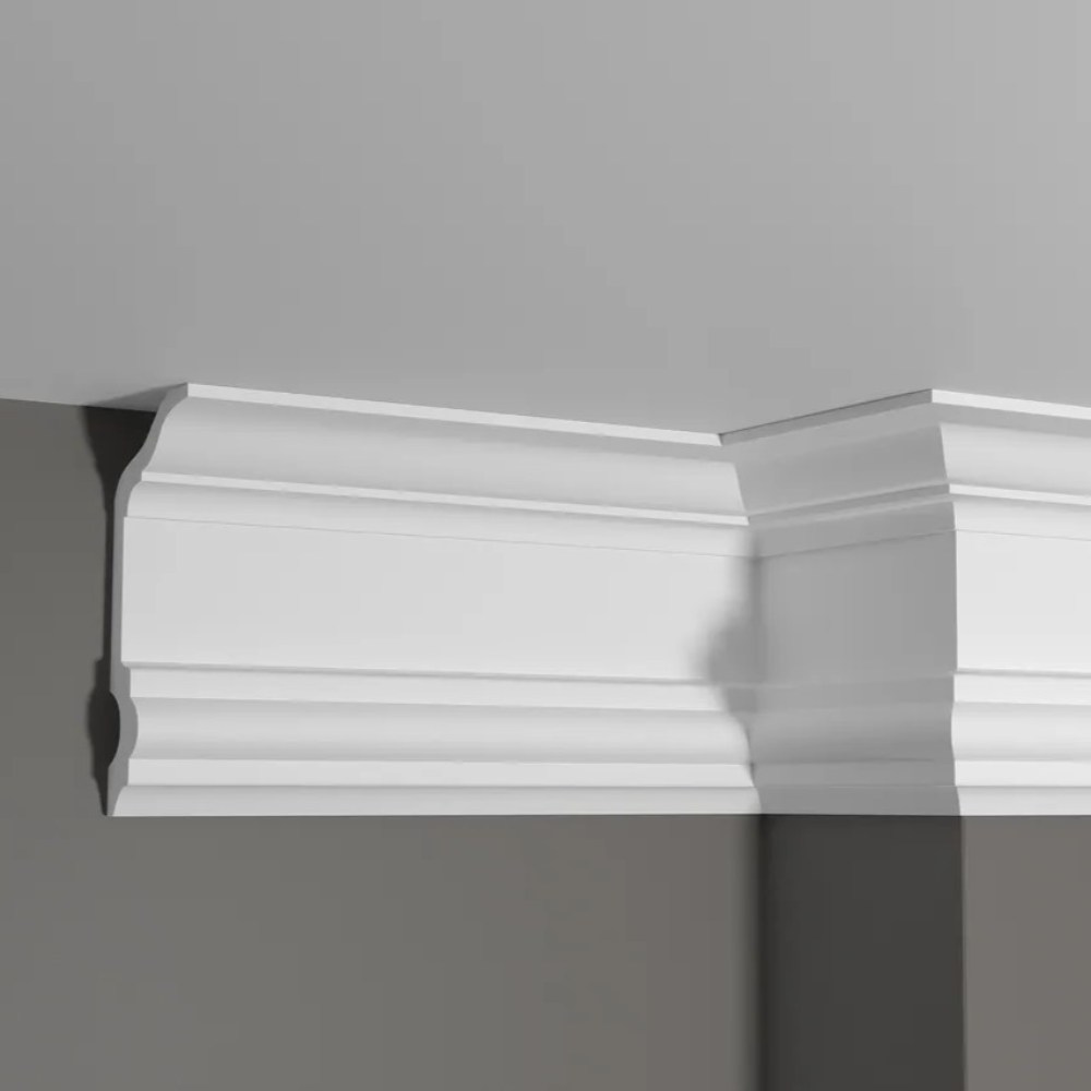 Потолочный плинтус под покраску Decor-Dizayn DD505 2000×70×150