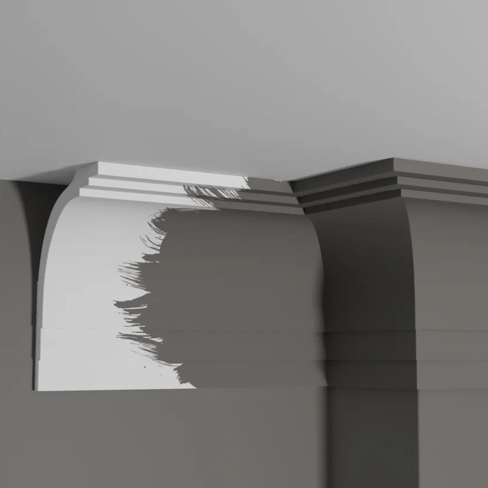 Потолочный плинтус под покраску Decor-Dizayn DD511 2000×120×170