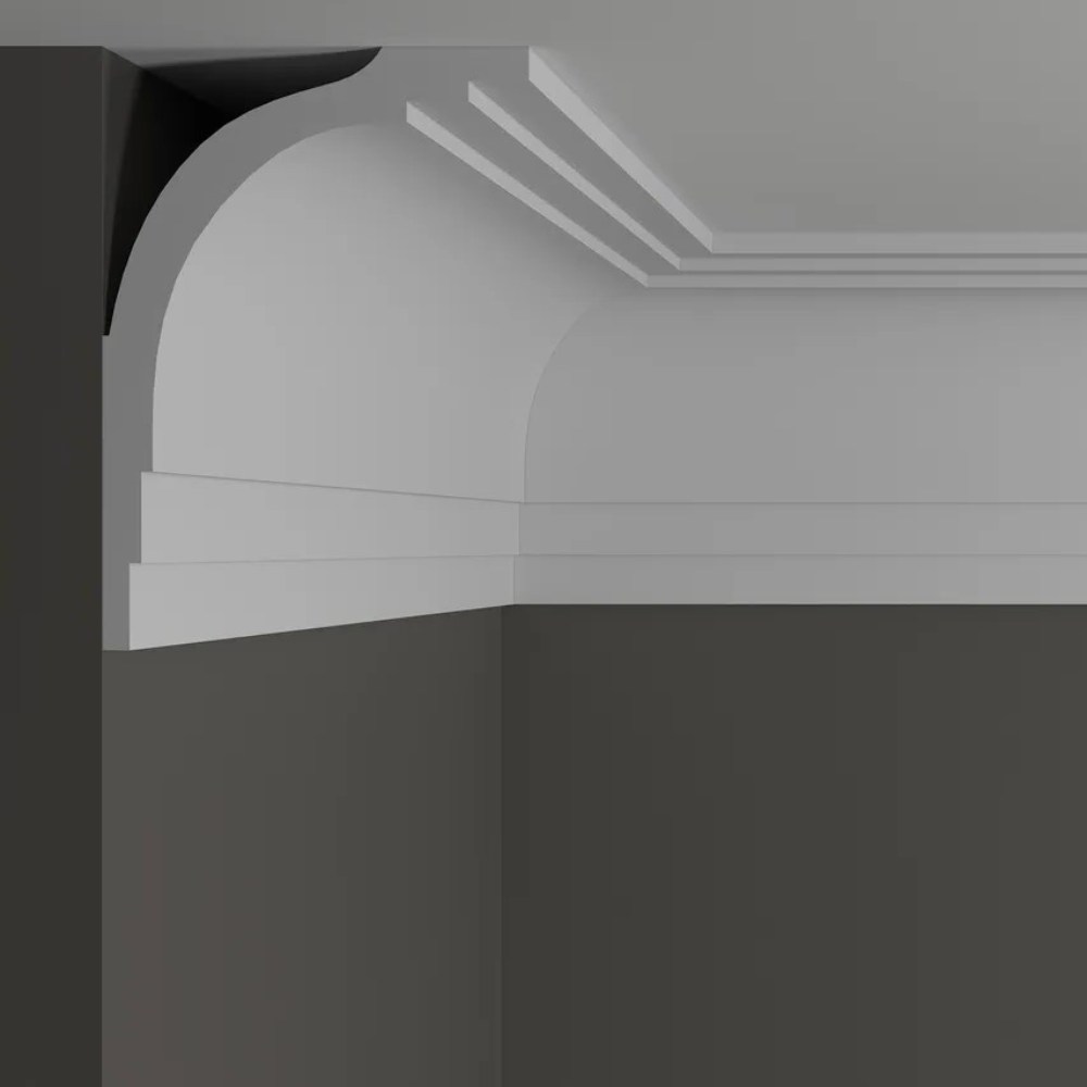 Потолочный плинтус под покраску Decor-Dizayn DD511 2000×120×170