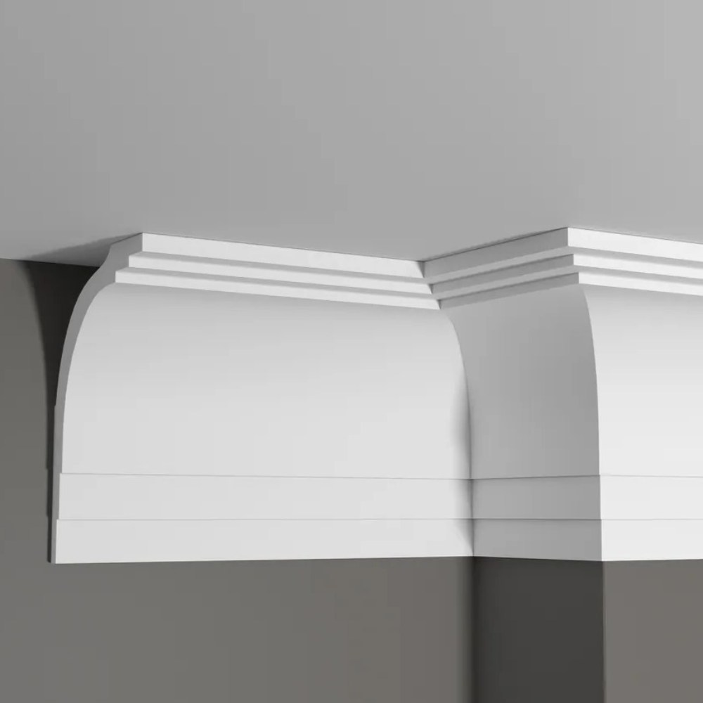 Потолочный плинтус под покраску Decor-Dizayn DD511 2000×120×170