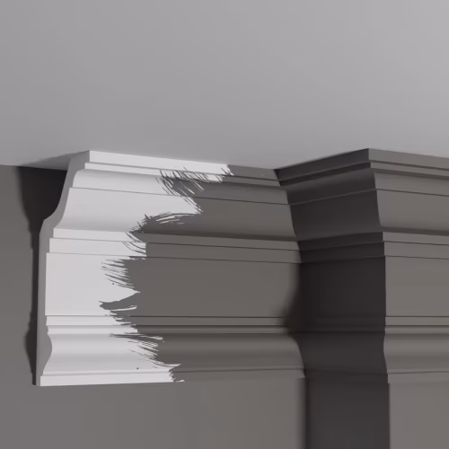 Потолочный плинтус под покраску Decor-Dizayn DD513 2000×111×192