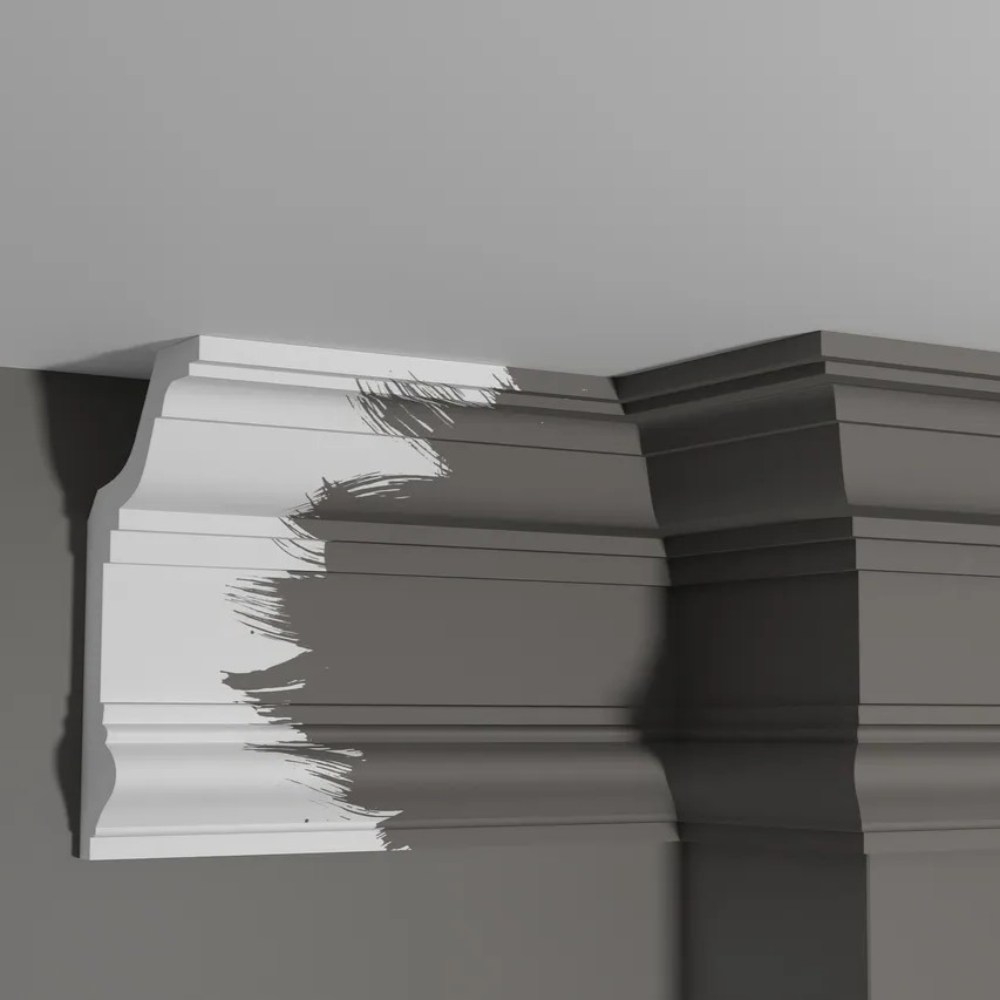 Потолочный плинтус под покраску Decor-Dizayn DD513 2000×111×192