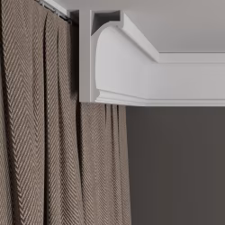 Потолочный плинтус под покраску Decor-Dizayn Estet DD518 2000×45×125