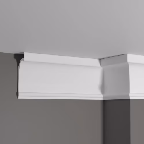 Потолочный плинтус под покраску Decor-Dizayn Estet DD518 2000×45×125