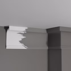 Потолочный плинтус под покраску Decor-Dizayn Estet DD518 2000×45×125
