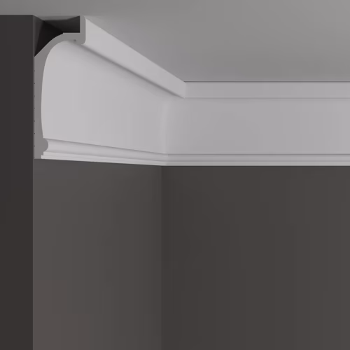 Потолочный плинтус под покраску Decor-Dizayn Estet DD518 2000×45×125