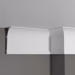 Потолочный плинтус под покраску Decor-Dizayn Modern DD520 с подсветкой 2000×70×140