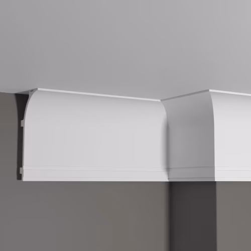 Потолочный плинтус под покраску Decor-Dizayn Modern DD520 с подсветкой 2000×70×140