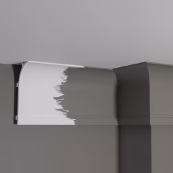 Потолочный плинтус под покраску Decor-Dizayn Modern DD520 с подсветкой 2000×70×140