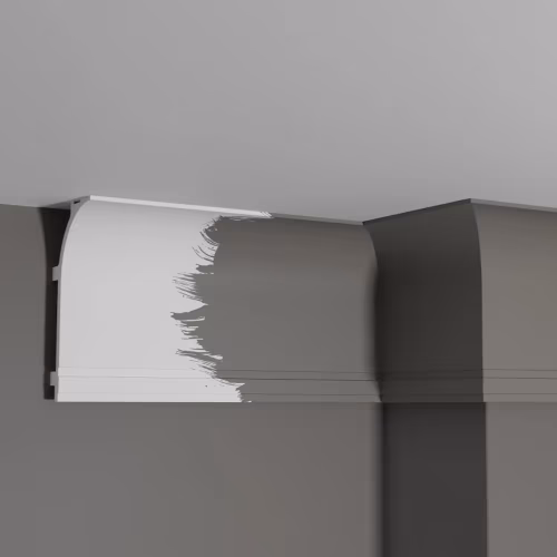 Потолочный плинтус под покраску Decor-Dizayn Modern DD520 с подсветкой 2000×70×140