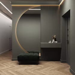 Потолочный плинтус под покраску Decor-Dizayn Modern DD520 с подсветкой 2000×70×140