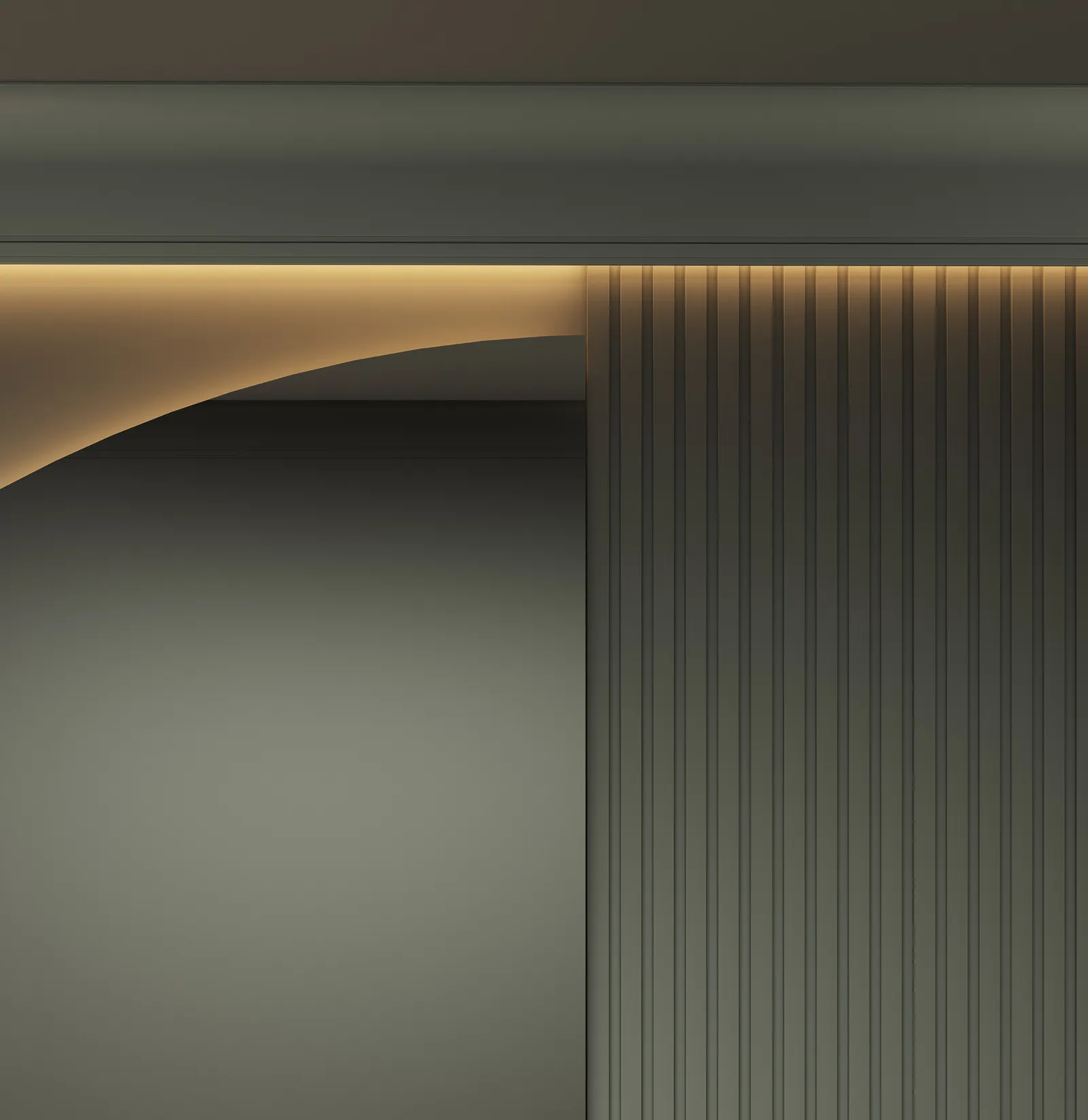 Потолочный плинтус под покраску Decor-Dizayn Modern DD520 с подсветкой 2000×70×140 фото в интерьере