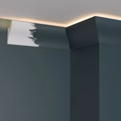 Потолочный плинтус под покраску Decor-Dizayn DD506 с подсветкой 2000×33×50