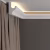Потолочный плинтус под покраску Decor-Dizayn DD506 с подсветкой 2000×33×50 фото в интерьере