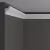 Потолочный плинтус под покраску Decor-Dizayn DD506 с подсветкой 2000×33×50