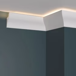 Потолочный плинтус под покраску Decor-Dizayn DD506 с подсветкой 2000×33×50