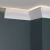Потолочный плинтус под покраску Decor-Dizayn DD506 с подсветкой 2000×33×50