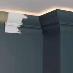 Потолочный плинтус под покраску Decor-Dizayn DD508 с подсветкой 2000×45×70