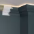 Потолочный плинтус под покраску Decor-Dizayn DD508 с подсветкой 2000×45×70
