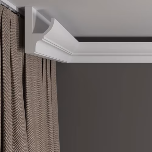 Потолочный плинтус под покраску Decor-Dizayn DD508 с подсветкой 2000×45×70