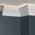 Потолочный плинтус под покраску Decor-Dizayn DD508 с подсветкой 2000×45×70