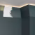 Потолочный плинтус под покраску Decor-Dizayn DD512 с подсветкой 2000×40×80