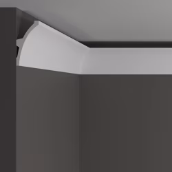 Потолочный плинтус под покраску Decor-Dizayn DD512 с подсветкой 2000×40×80