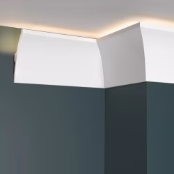 Потолочный плинтус под покраску Decor-Dizayn DD512 с подсветкой 2000×40×80