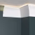 Потолочный плинтус под покраску Decor-Dizayn DD512 с подсветкой 2000×40×80