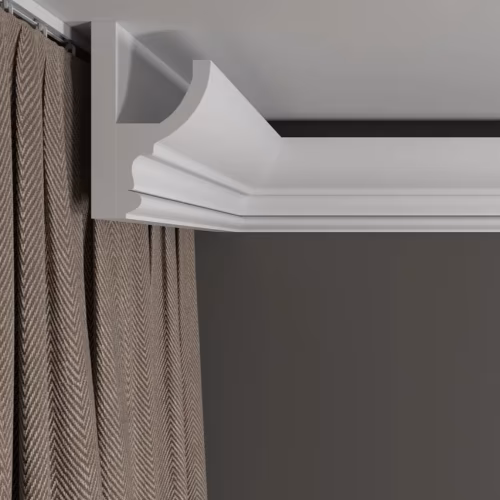 Потолочный плинтус под покраску Decor-Dizayn DD507 с подсветкой 2000×58×97
