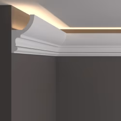 Потолочный плинтус под покраску Decor-Dizayn DD507 с подсветкой 2000×58×97