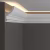 Потолочный плинтус под покраску Decor-Dizayn DD507 с подсветкой 2000×58×97