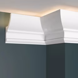 Потолочный плинтус под покраску Decor-Dizayn DD507 с подсветкой 2000×58×97