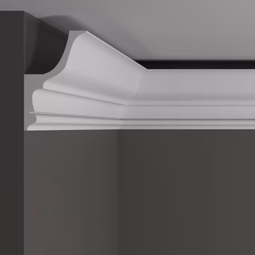 Потолочный плинтус под покраску Decor-Dizayn DD509 с подсветкой 2000×75×120