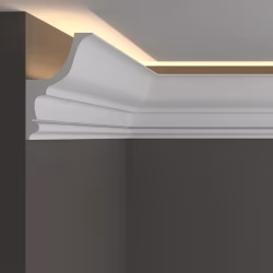 Потолочный плинтус под покраску Decor-Dizayn DD509 с подсветкой 2000×75×120