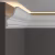 Потолочный плинтус под покраску Decor-Dizayn DD509 с подсветкой 2000×75×120
