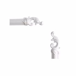 Декор к молдингу под покраску Decor-Dizayn H1-DD35 LR 102×46×16