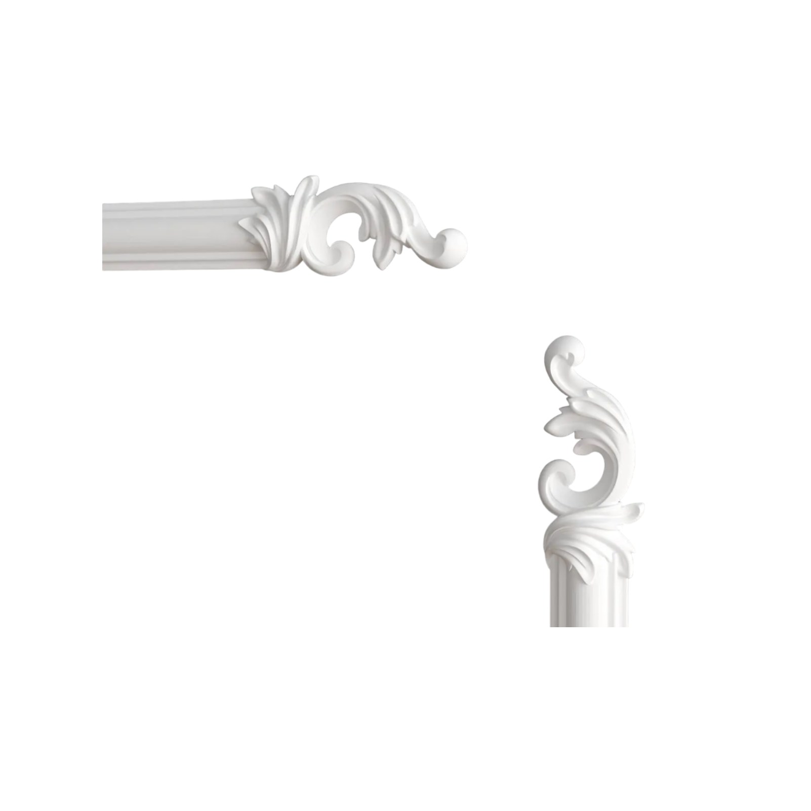 Угловой элемент к молдингу под покраску Decor-Dizayn H1-DD35 LR 102×46×16